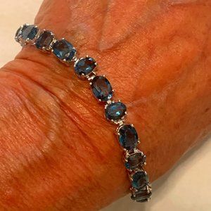 925 Silver and Topaz Bracelet
